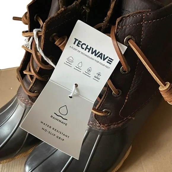 Sperry Saltwater Duck Boots in Tan - Picture 2 of 9